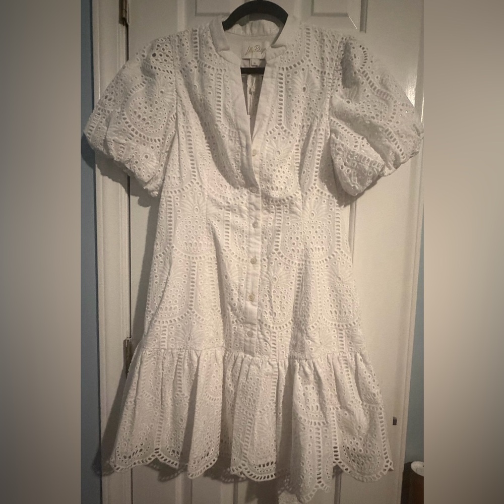 Lilly Pulitzer White Eyelet Mini Dress - Picture 11 of 11